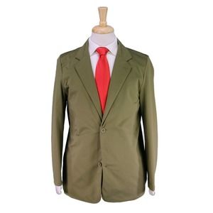 Adidas Japan ID 2.0 Olive Green 2-Btn Blazer Jacket w/ Pants Suit 42 / XL